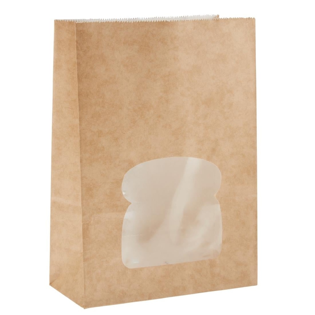 Colpac kraft sandwichboxen met venster recyclebaar (250 stuks)