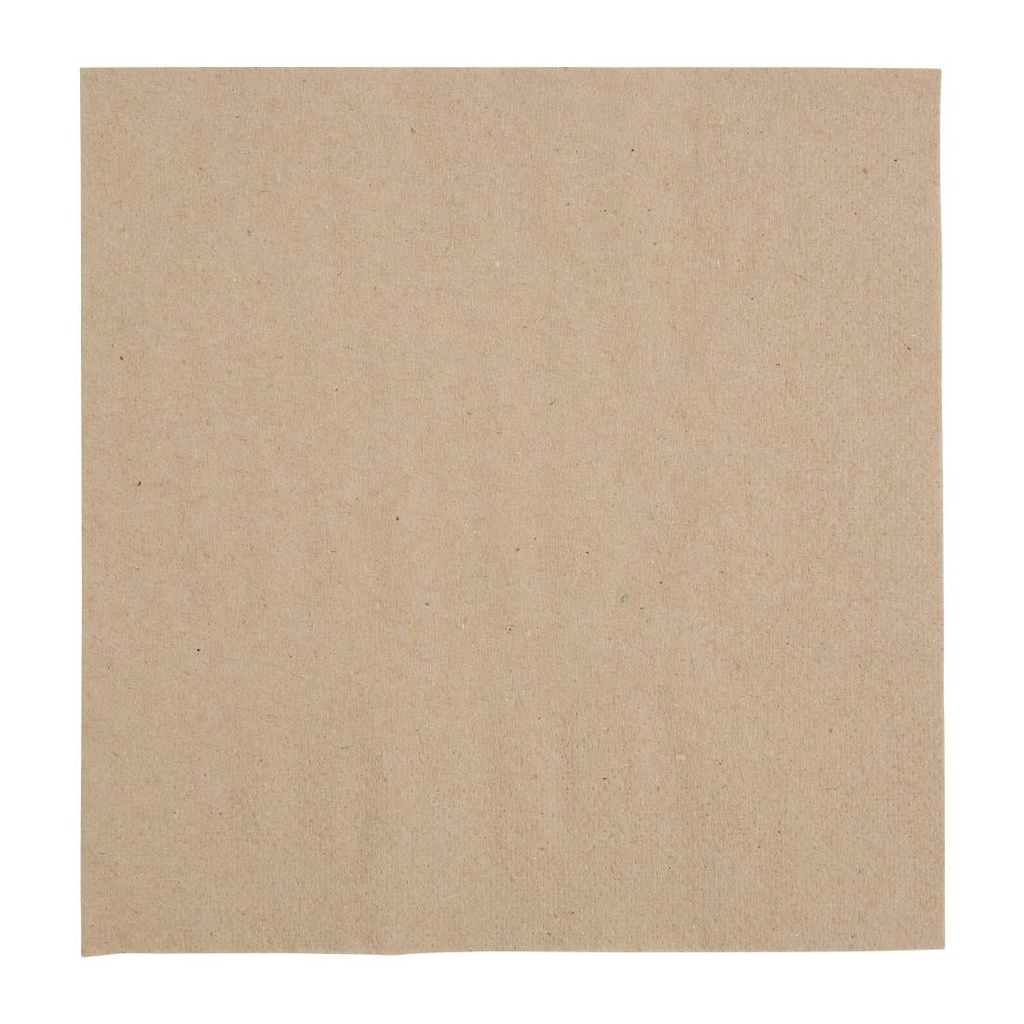 Fiesta Recyclable gerecyclede lunch servetten 33x33cm 2laags 1/4 vouw kraft (2000 stuks)