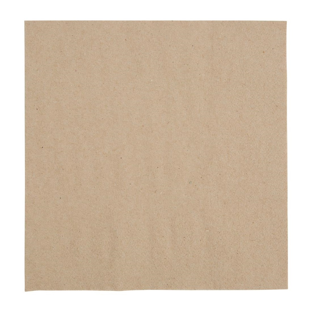 Fiesta Recyclable lunchservetten 1/4 vouw kraft 330mm (2000 stuks)