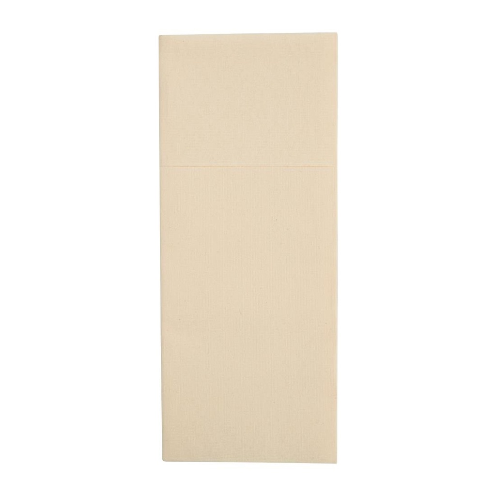 Fiesta Recyclebaar Premium Tablin Dinerservet Crème 48X40cm Airlaid Pocket Fold (400 stuks)