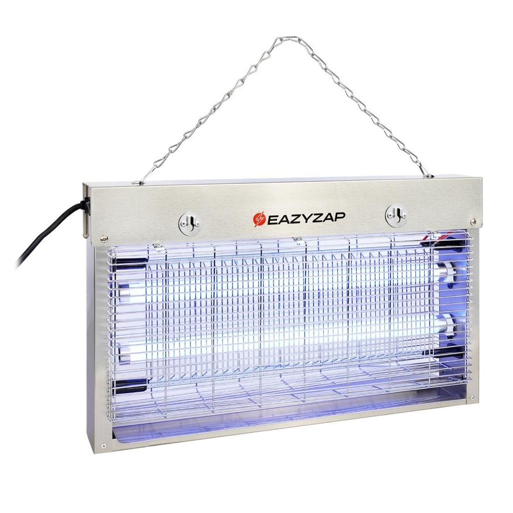 Eazyzap LED insectenverdelger 14W geborsteld RVS