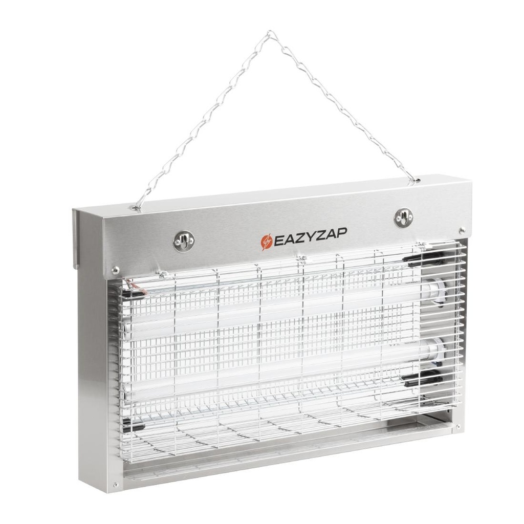 Eazyzap LED insectenverdelger 14W geborsteld RVS