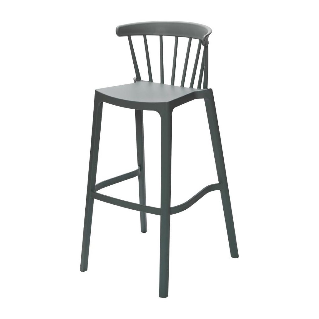 Windson polypropyleen barkruk groen (4 stuks)