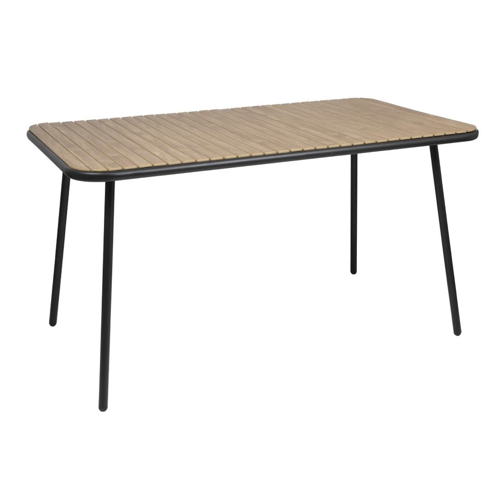Bolero Santorini Rechthoekige Tafel Houteffect 1400 Mm