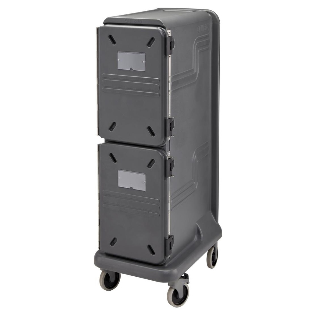 Cambro Ultra Pro Wagen Hoge Tweedeurs Wagen Voor Warme En Koude Gerechten, Antracietgrijs