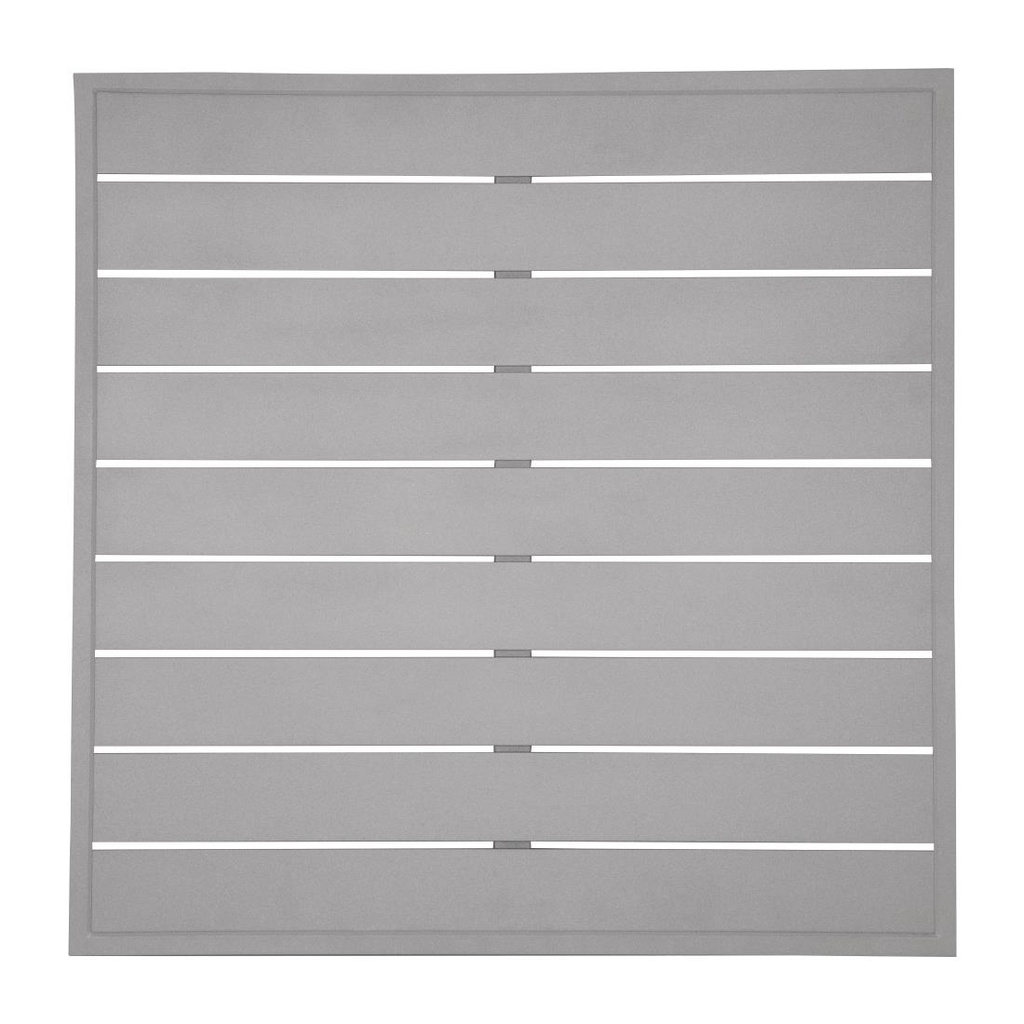 Bolero Aluminium Vierkant Tafelblad Lichtgrijs 700mm