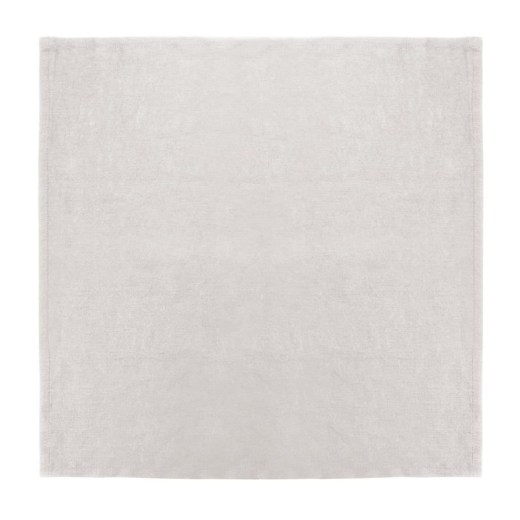 Olympia linnen servet ecru 400x400mm (12 stuks)
