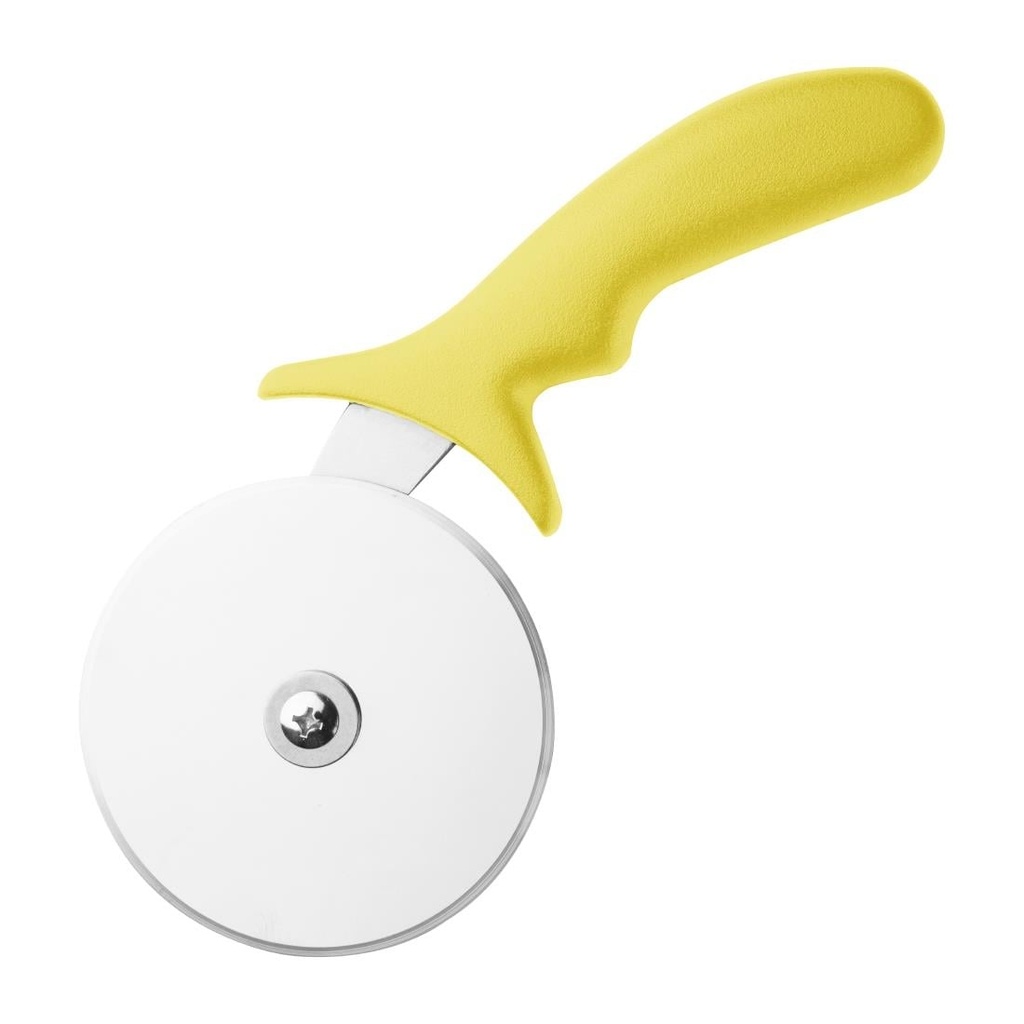Hygiplas pizzasnijder geel 102mm