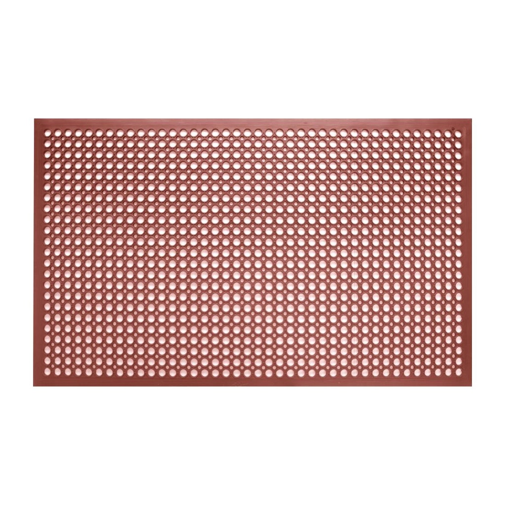 Jantex rubberen vetbestendige anti-vermoeidheidsmat rood 1500 x 900mm
