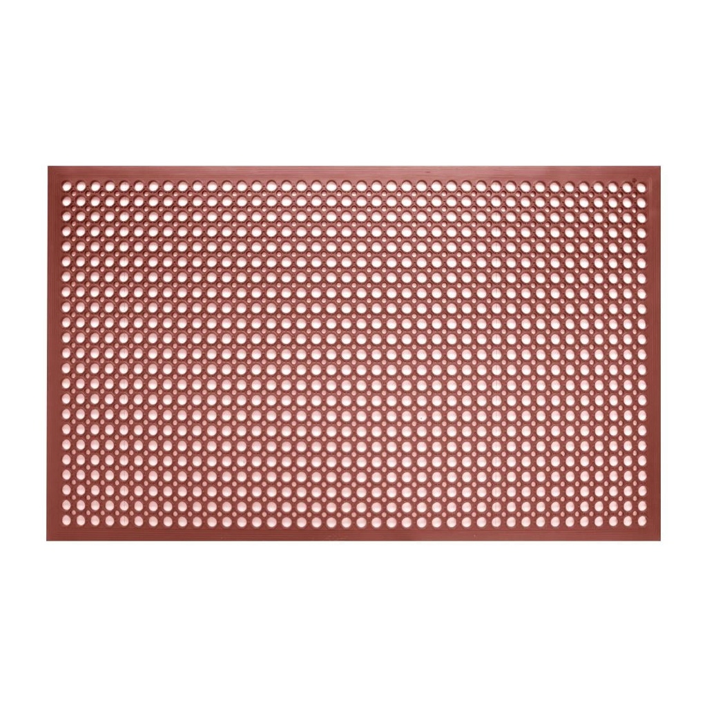 Jantex rubberen vetbestendige anti-vermoeidheidsmat rood 1500 x 900mm