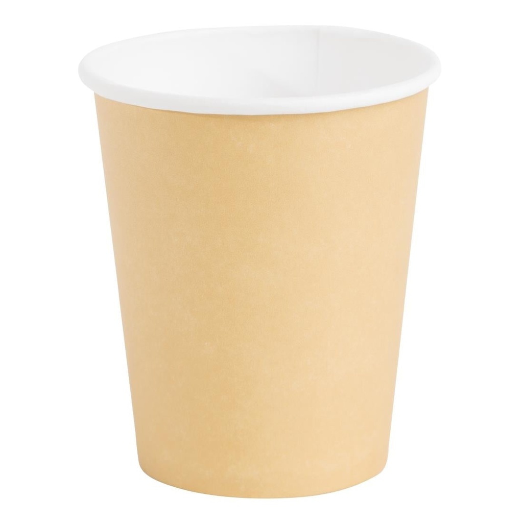 Fiesta Recyclable koffiebekers enkelwandig Kraft 225 ml (1000 stuks)