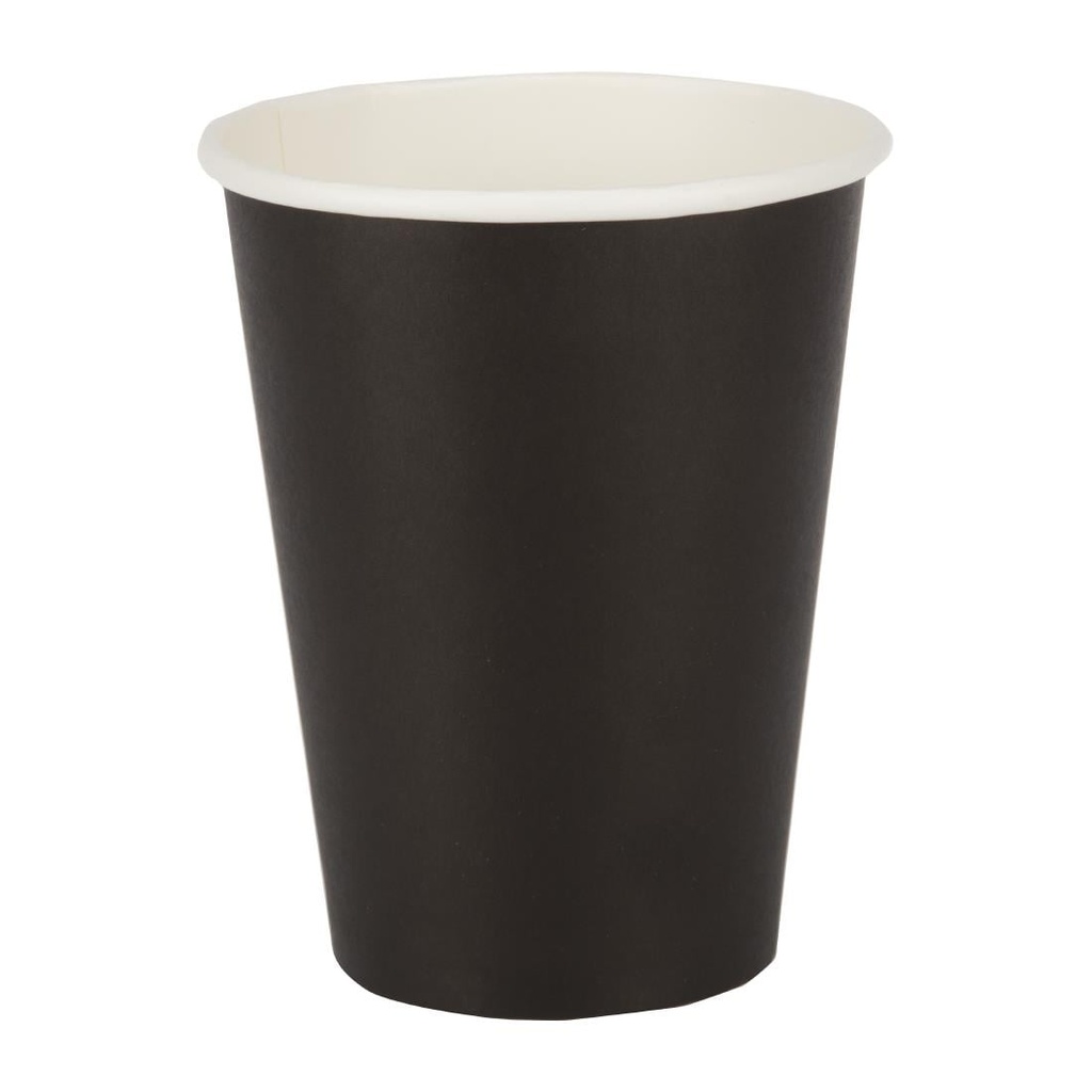 Fiesta recyclebare koffiebekers enkelwandig zwart 340 ml (1000 stuks)