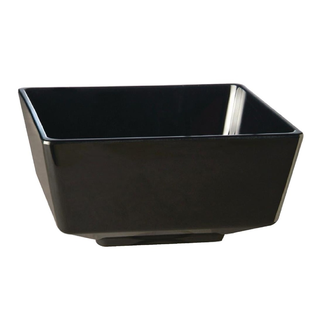 APS Float vierkante kom zwart 190x190mm