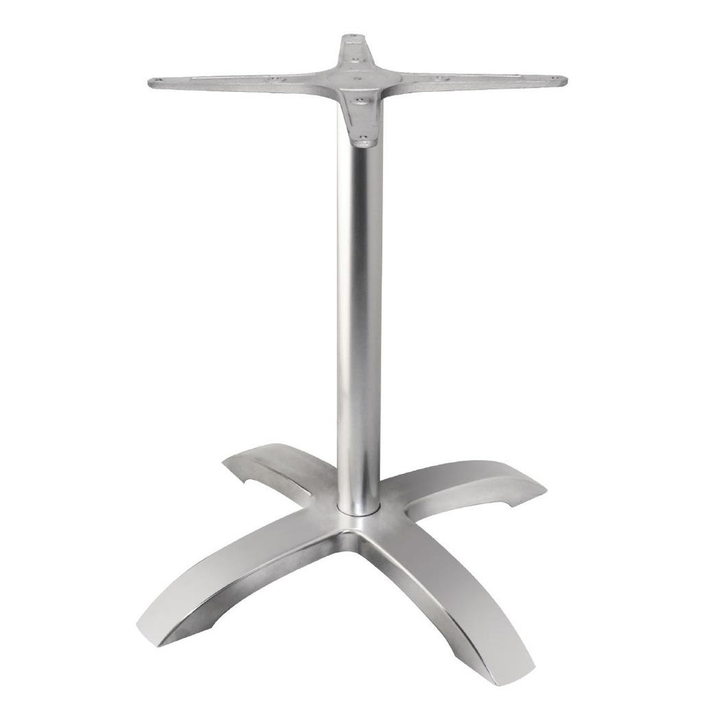 Bolero tafelpoot geborsteld aluminium