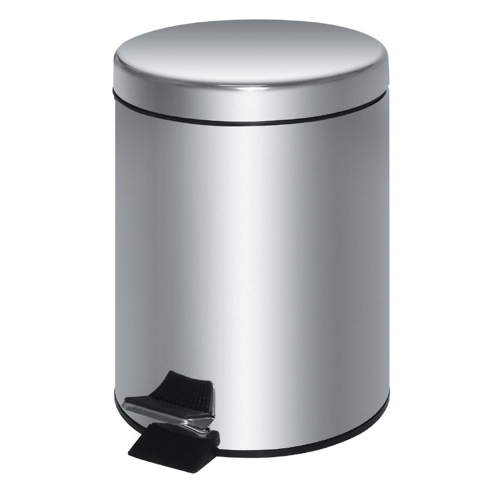 Pedaalemmer RVS zilver 20L