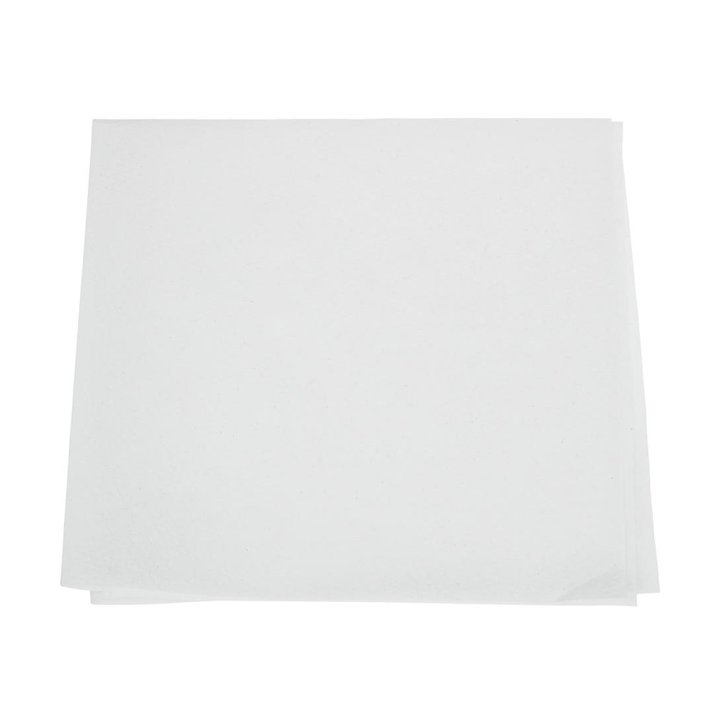 Lunchservet wit 330 x 330 mm 1 laags 1/4 vouw (5000 stuks)