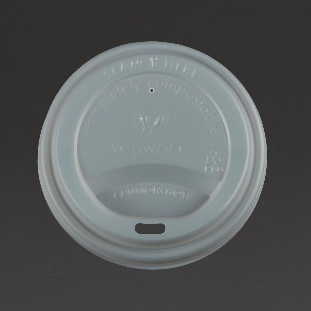 Vegware composteerbare deksels voor 34 en 45cl koffiebekers (1000 stuks)
