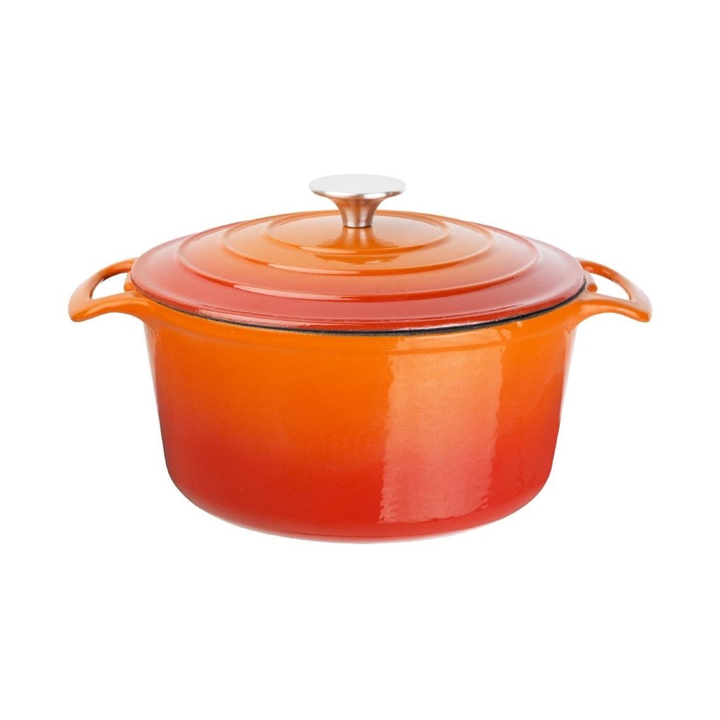 Vogue ronde inductie braadpan oranje 20,5(Ø)cm 3,2Ltr