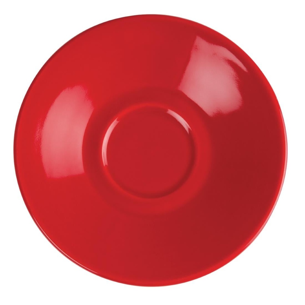 Olympia Café espresso schotel rood (12 stuks)