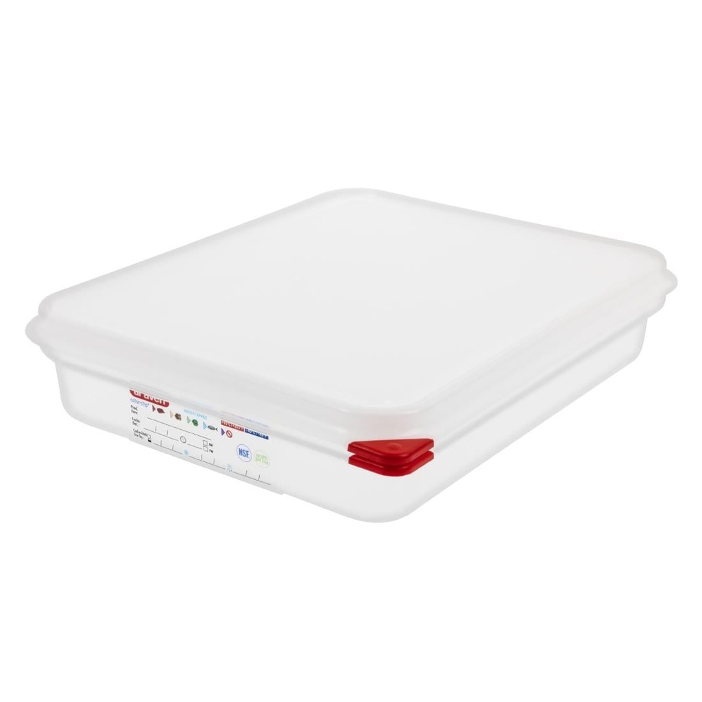 Araven polypropyleen 1/2 gastronorm voorraadcontainers 4L (4 stuks)
