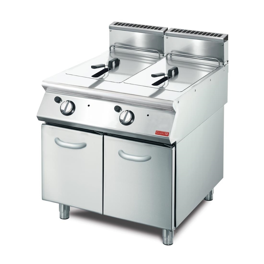 Gastro M 700 gas friteuse 2x 13Ltr 70/80 FRG