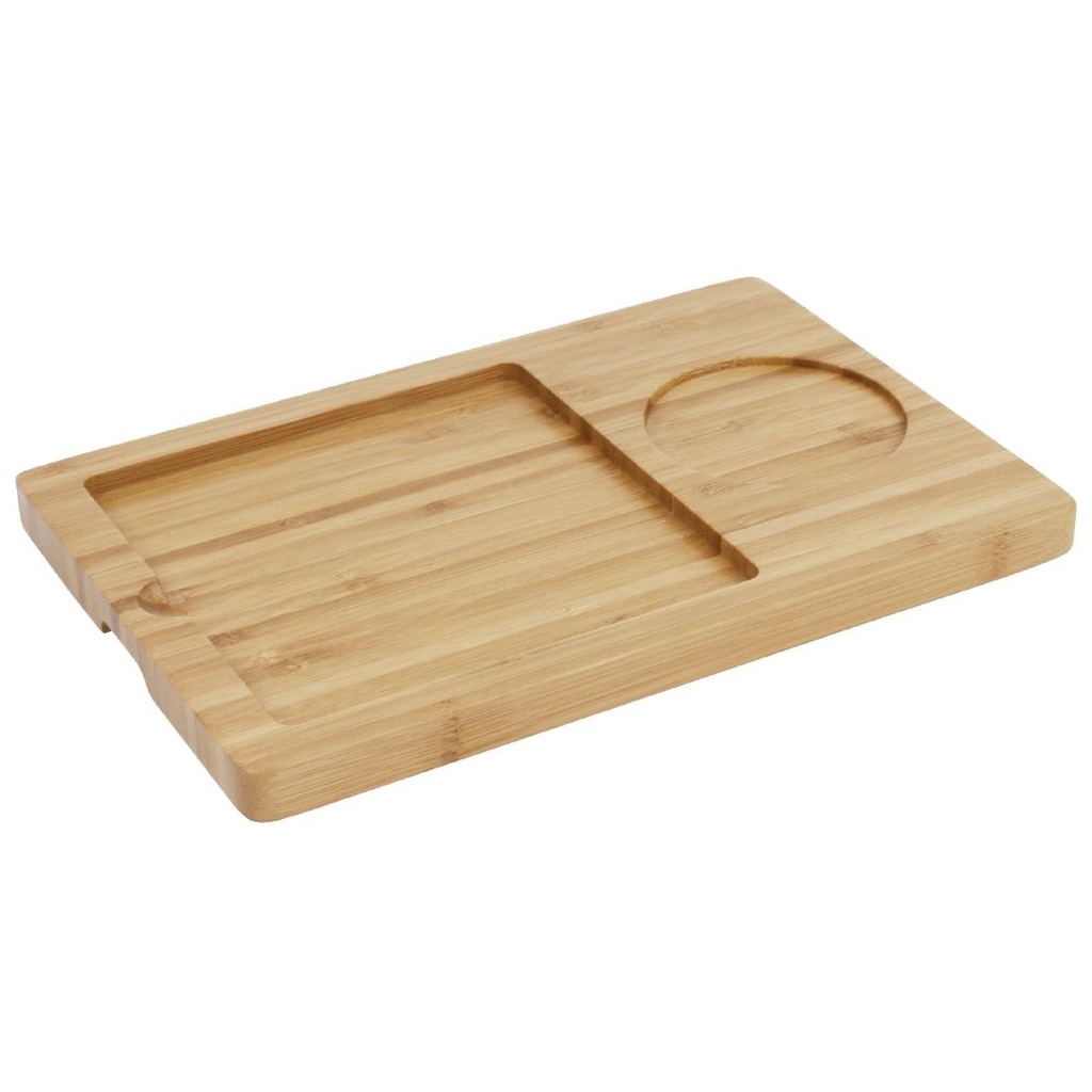 Olympia houten basis voor rechthoekig leisteen plateau 160x240mm