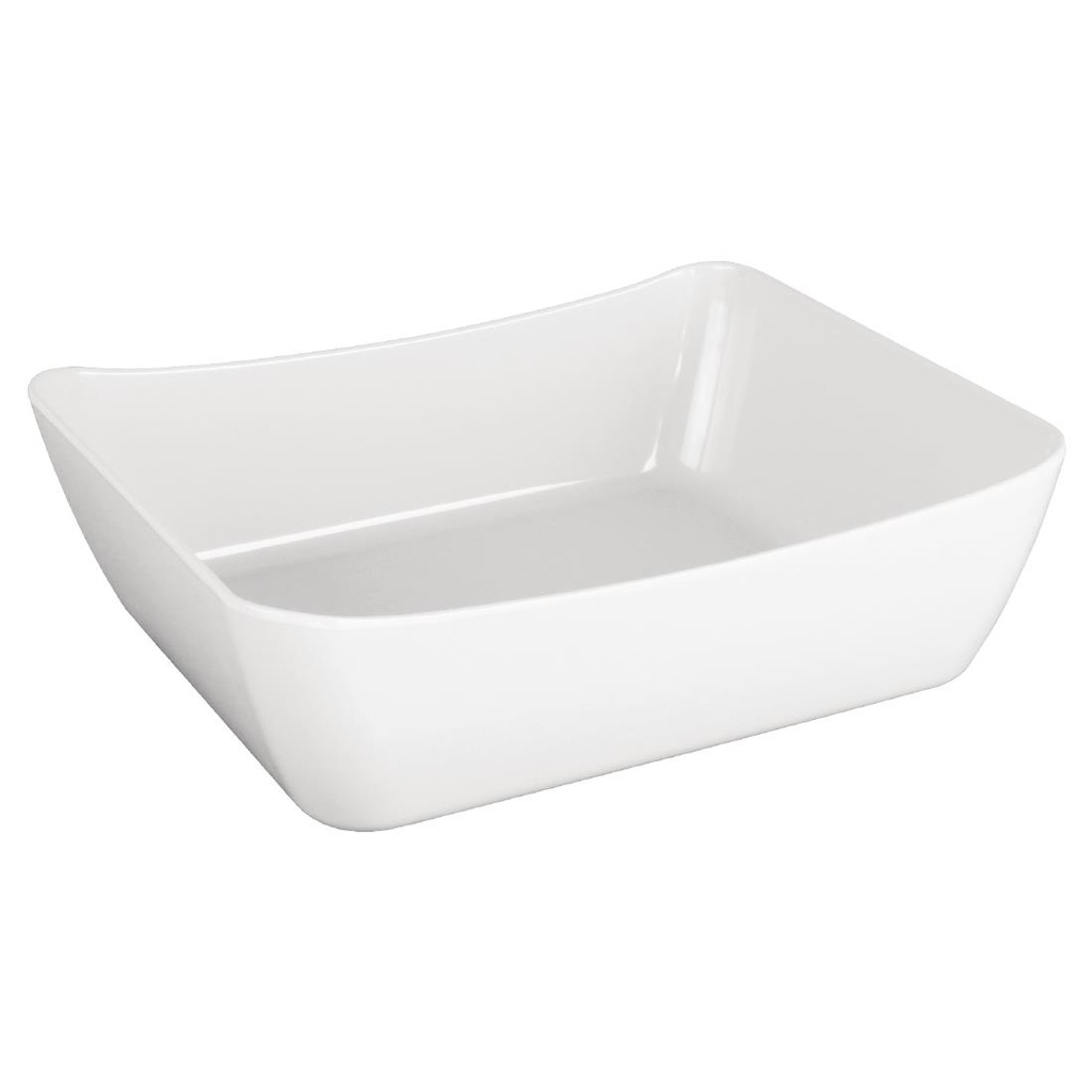Olympia Kristallon Curve schaal GN 1/2 wit