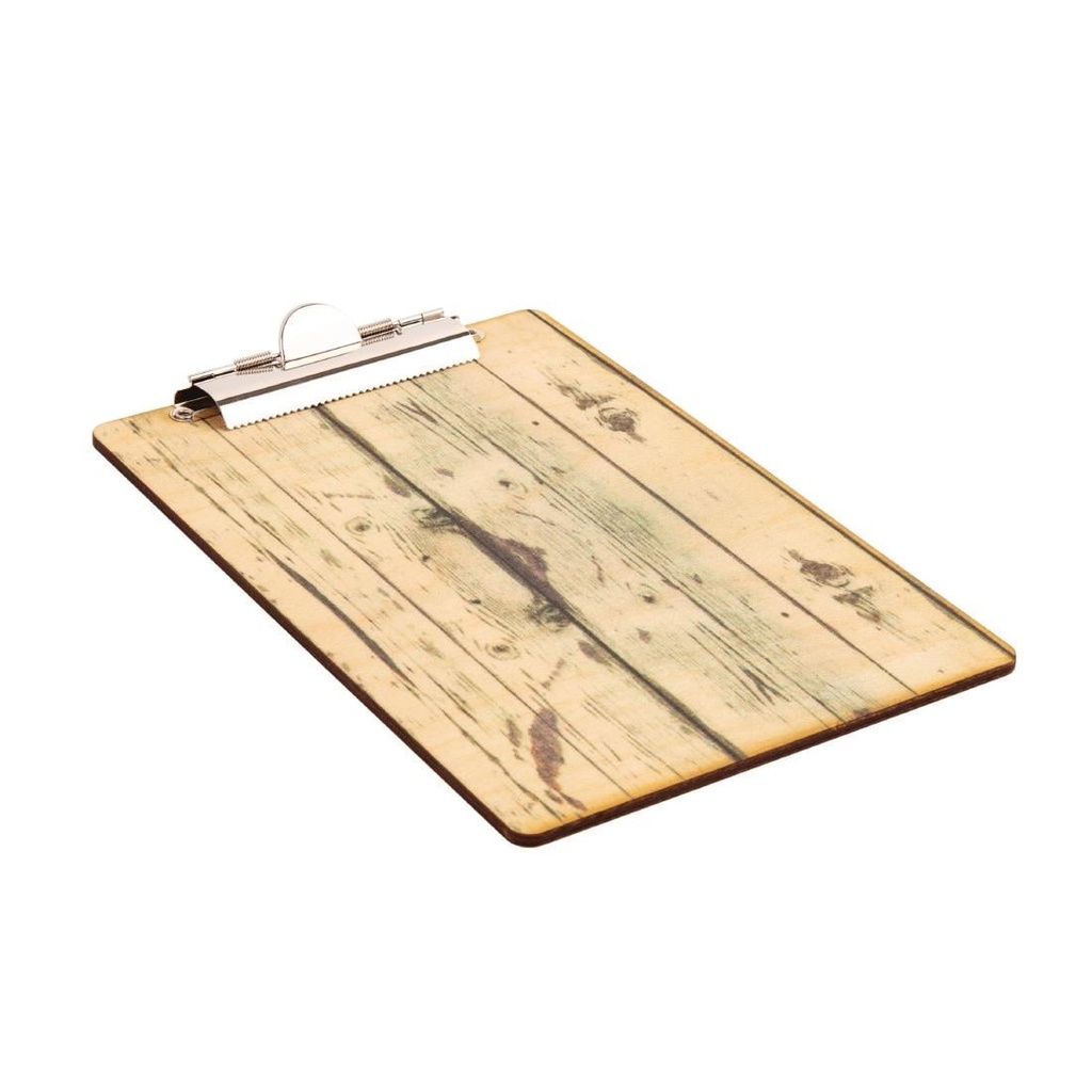 Olympia menu klembord met hout-effect A4