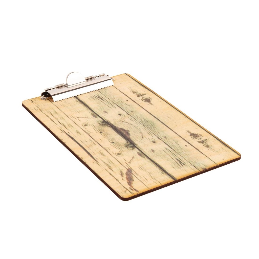 Olympia menu klembord met hout-effect A4