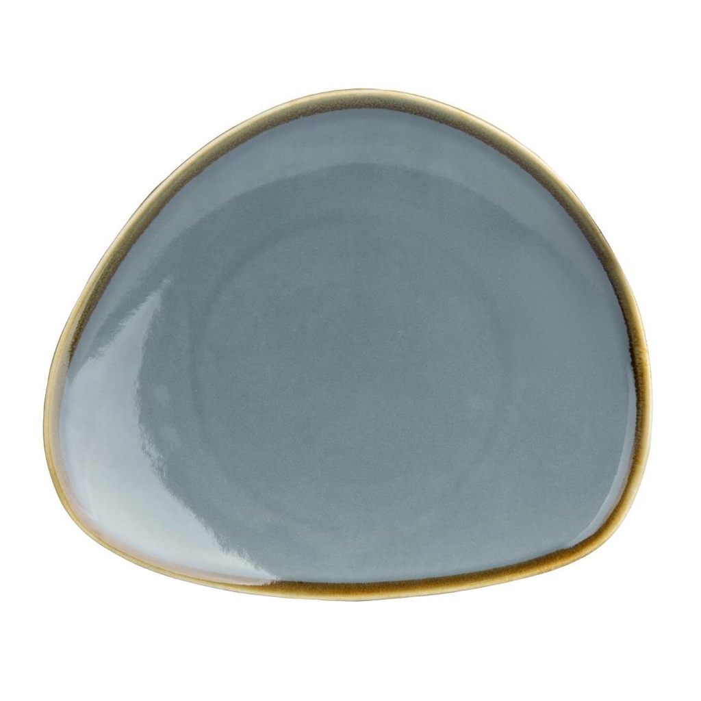 Olympia Kiln Driehoekige Borden Blauw 16,5cm (6 Stuks)