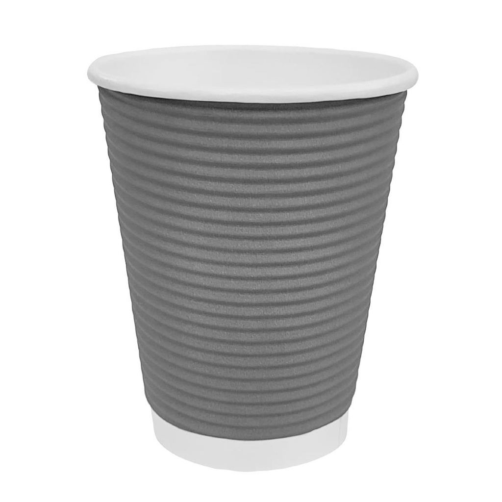 Fiesta Recyclable koffiebekers ribbelwand blauwgrijs 225ml (500 stuks)