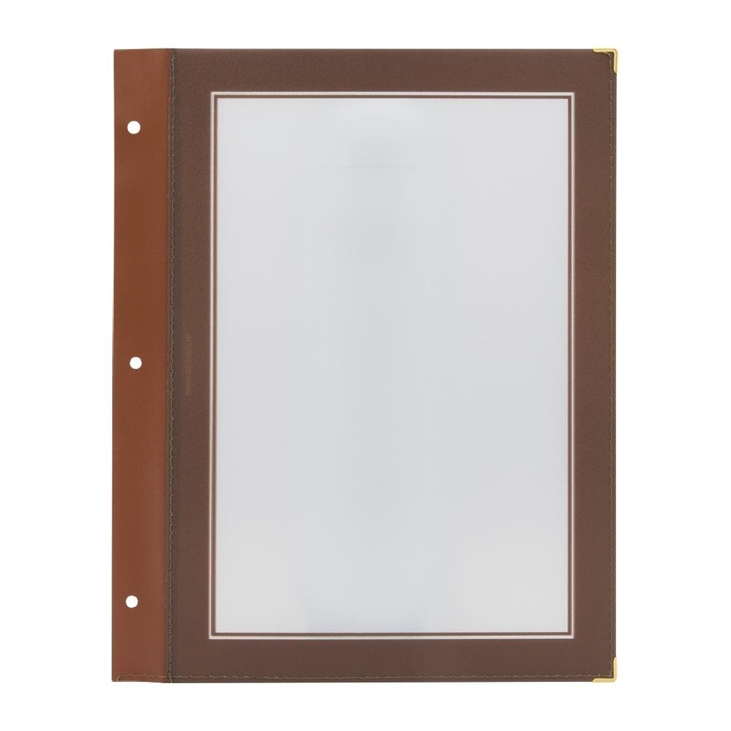 Securit A4 set extra insteekhoezen bruin (5 stuks)