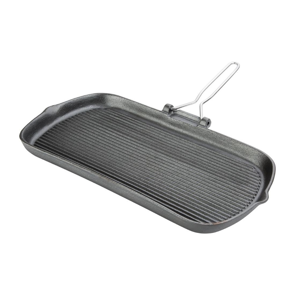 Vogue gietijzeren grillpan 22cm