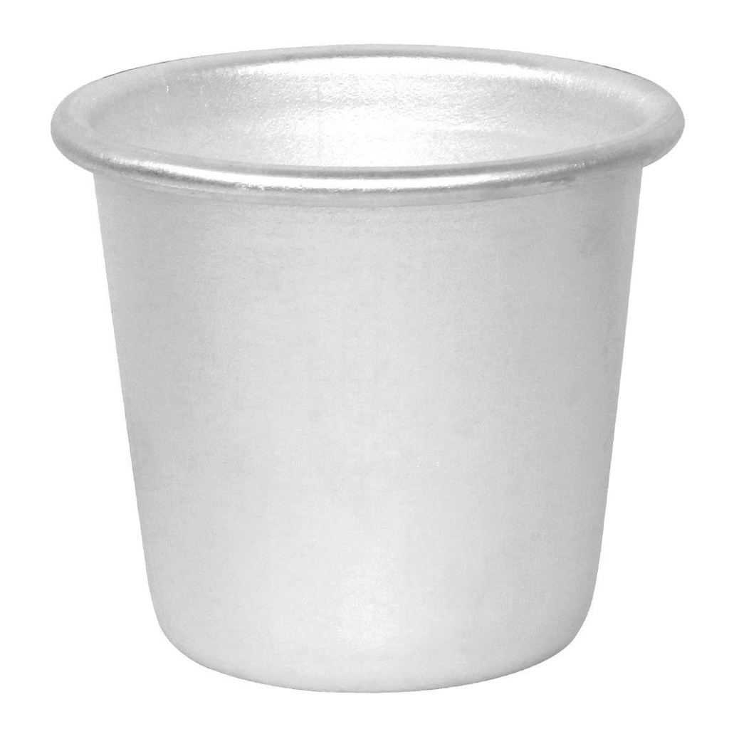 Vogue aluminium extra diepe moussevorm/puddingvorm 5 x 5,5cm 80ml