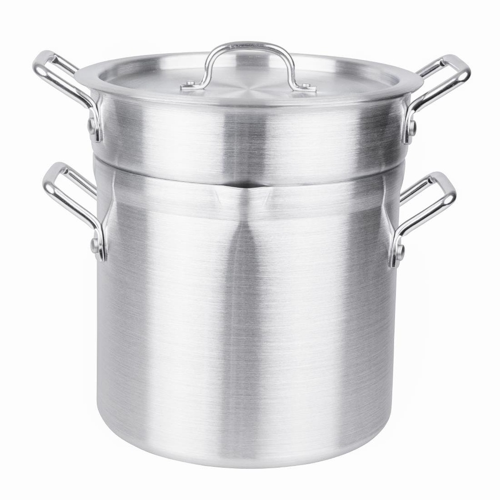 Vogue aluminium pan met au bain marie inzet 10Ltr
