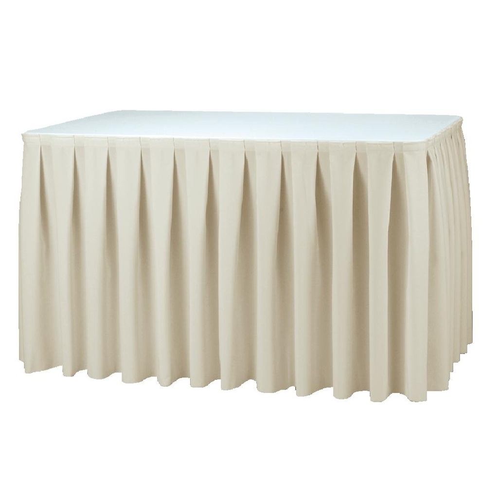 Tafelrok Boxpleat ecru