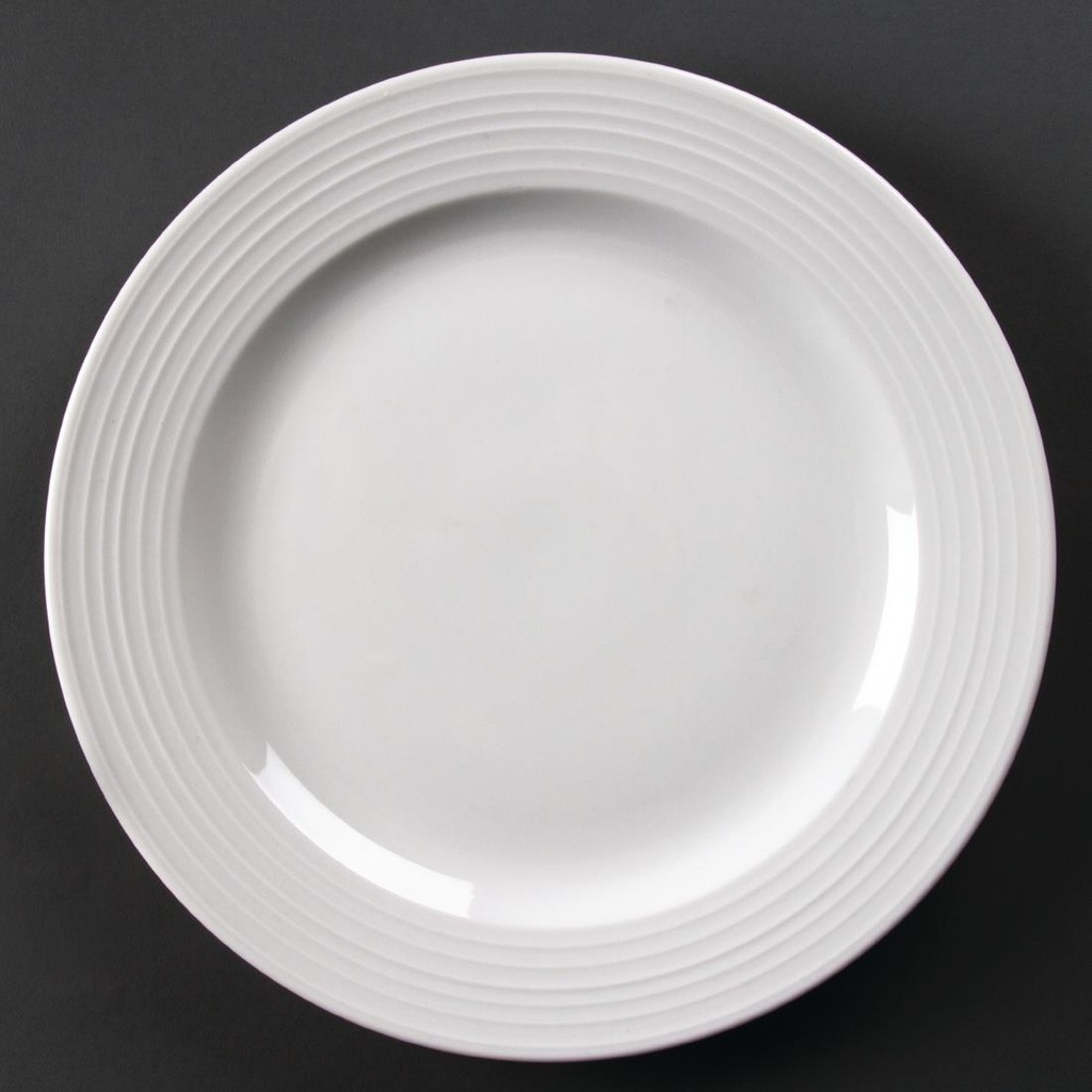 Olympia Linear borden met brede rand 31cm (6 stuks)