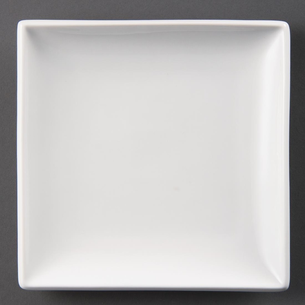 Olympia Whiteware vierkante borden 24cm (12 stuks)