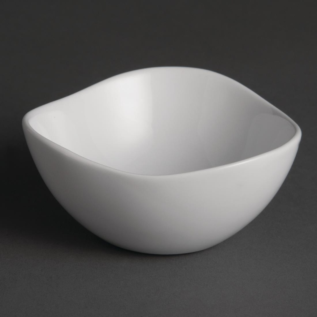 Olympia Whiteware golvende kommen 10,5cm (12 stuks)
