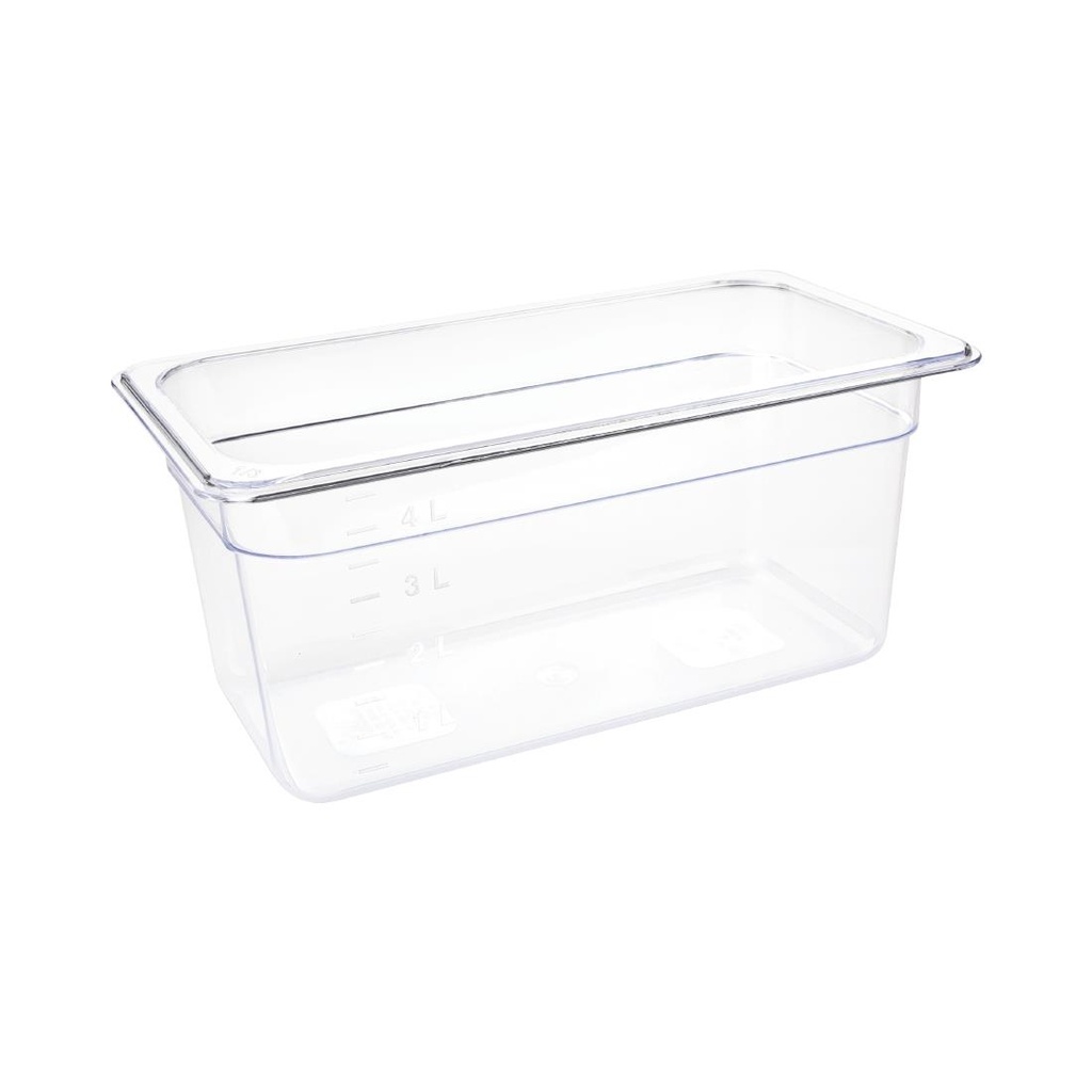 Vogue polycarbonaat 1/3 gastronorm container 150mm doorzichtig