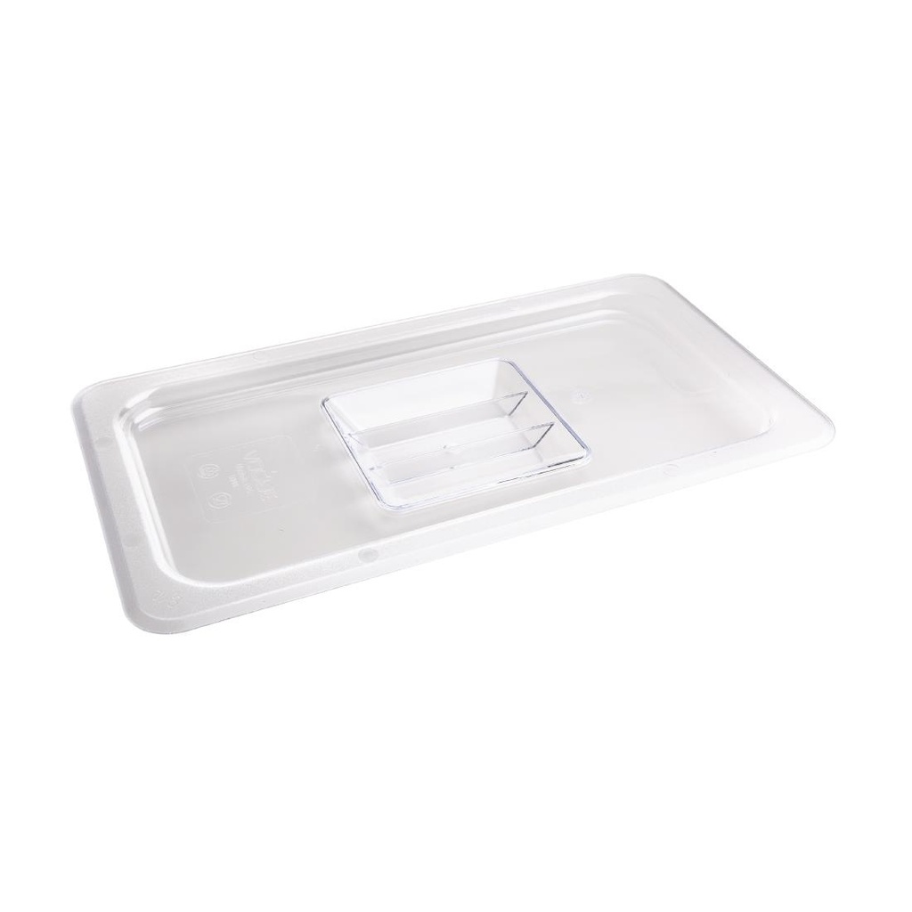Vogue polycarbonaat 1/3 gastronorm deksel transparant
