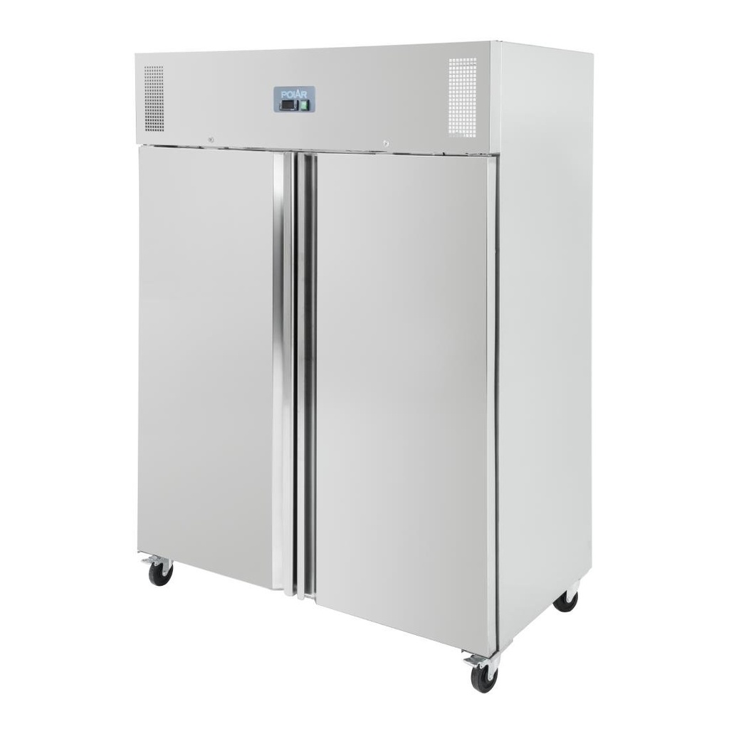 Polar U-serie staande dubbele deur vriezer 1300ltr