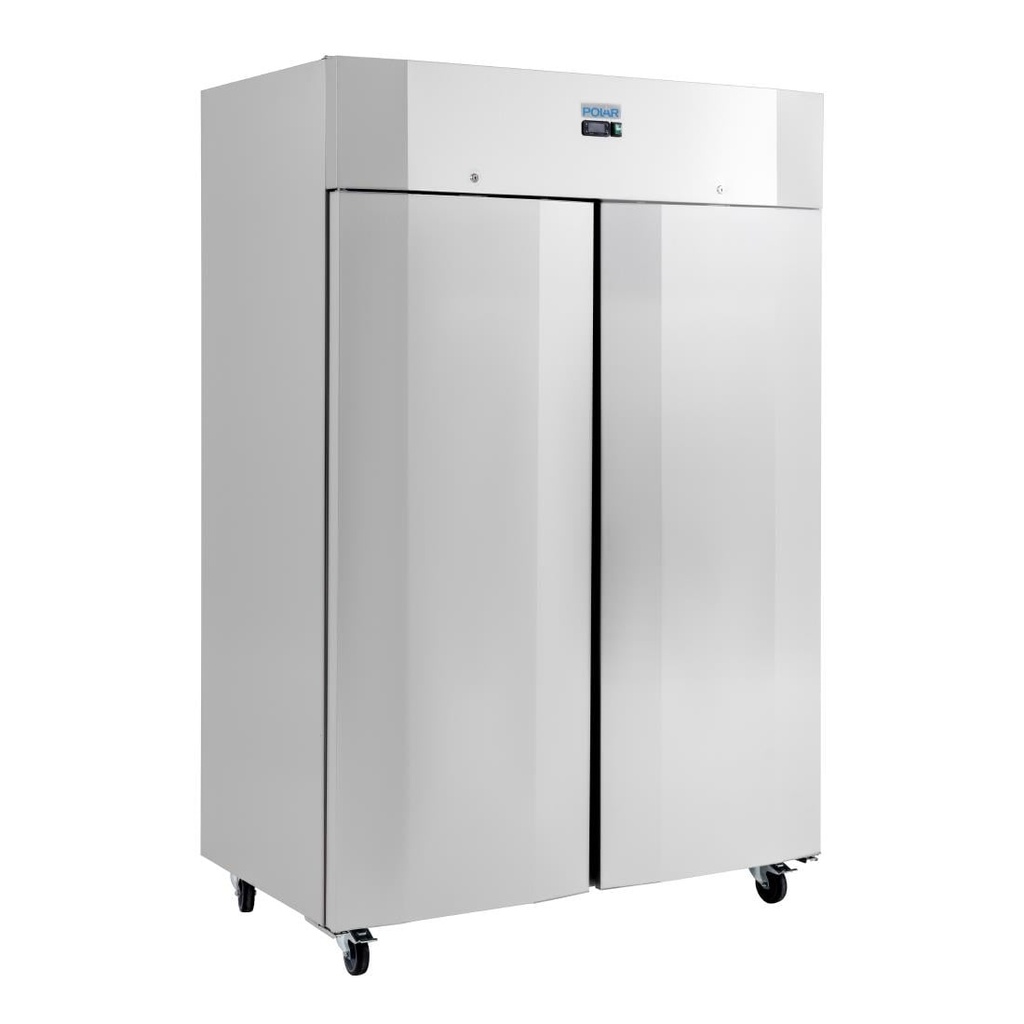 Polar U-Series energiezuinige dubbeldeurs vrieskasten 1400L