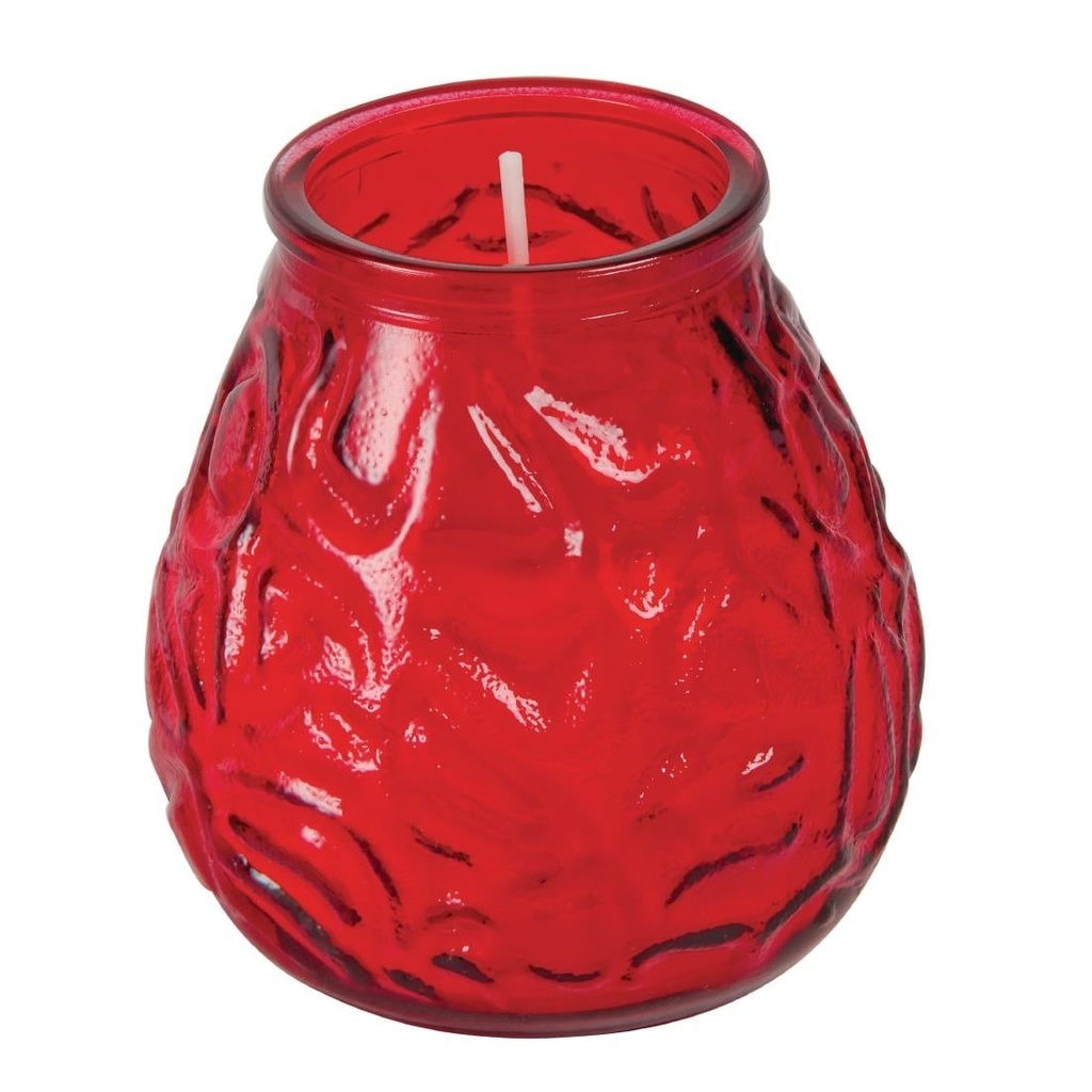 Bolsius Lowboy kaarsen rood (12 stuks)