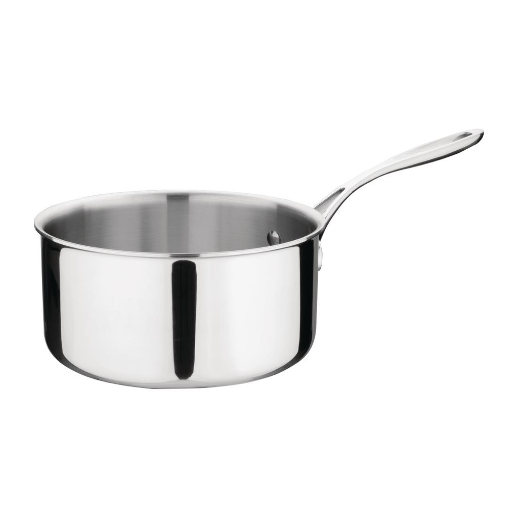 Vogue roestvrij staal & aluminium tri-wand steelpan 20 cm
