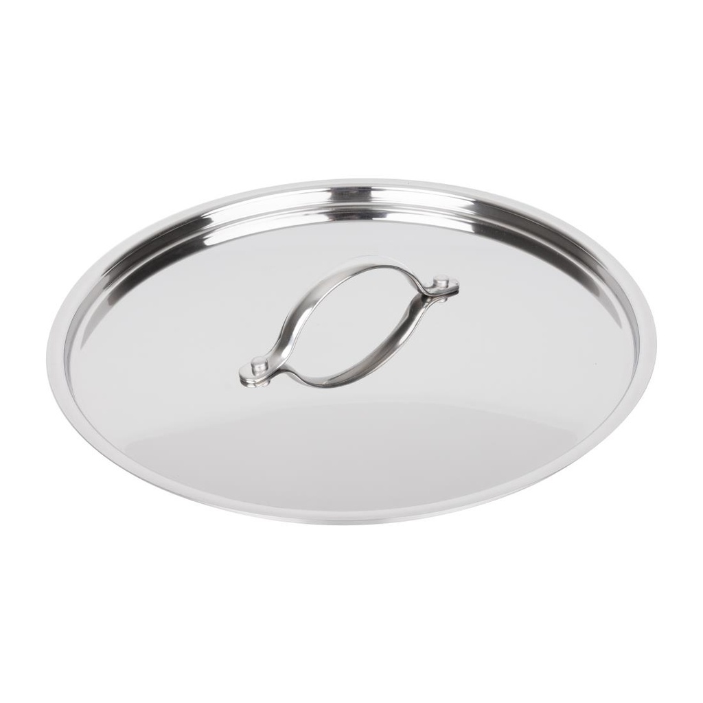 Vogue roestvrij staal en aluminium Tri Wall deksel voor stoofpan 28cm