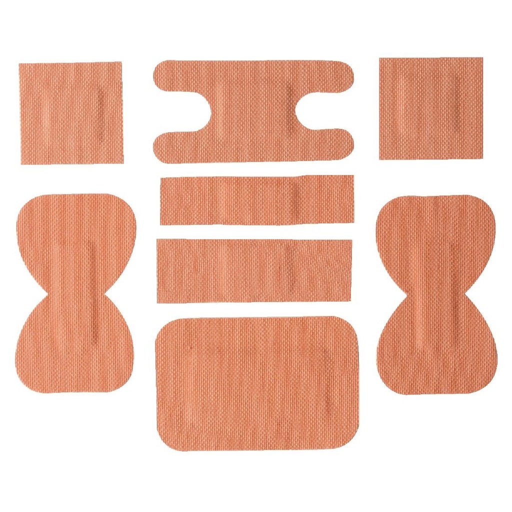 Stoffen pleisters assorti (100 stuks)