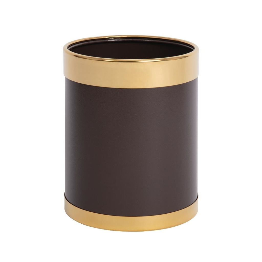 Bolero prullenbak bruin met gouden rand 10,2Ltr