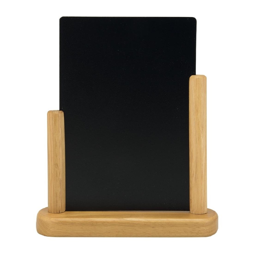 Securit tafelkrijtbordje teak 28x20cm