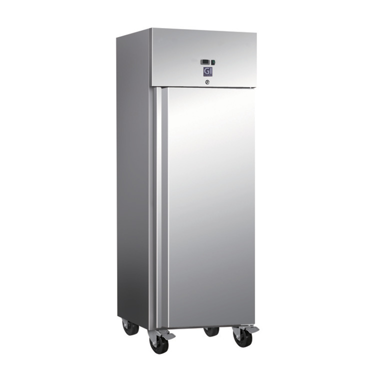 Gastro-Inox RVS 600 liter vriezer, statisch gekoeld met ventilator
